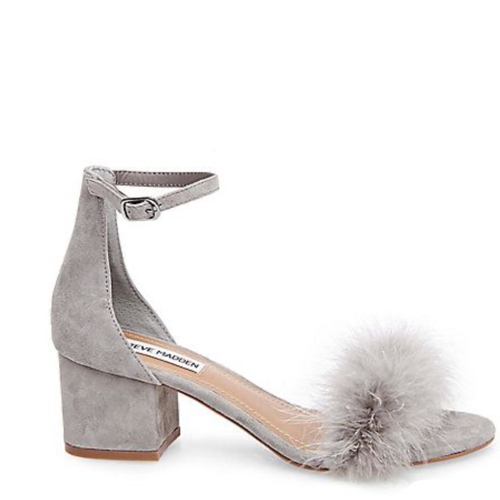 Steve Madden Imelda Black Suede Heels
Plush Detail Women's US Size 8